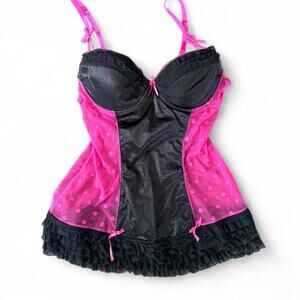 Vintage Y2K Mesh Corset Top